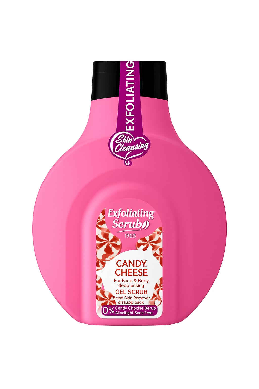 SCRUB VISO E CORPO TULIPAN NEGRO PANNA E FRAGOLA