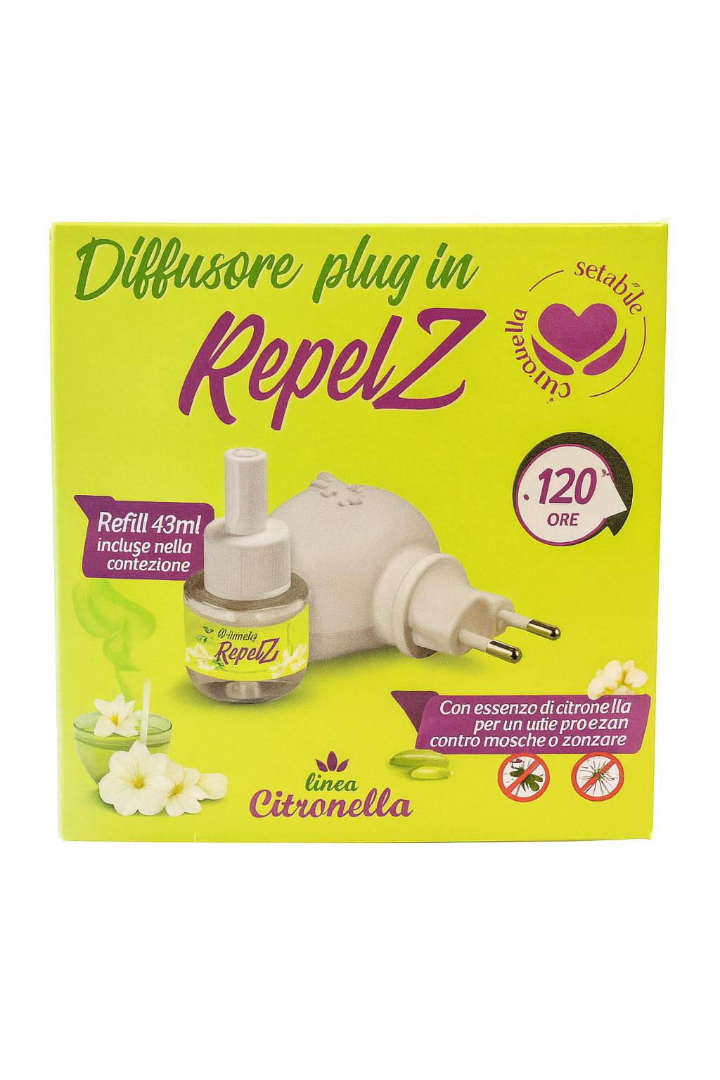 DIFFUSORE ANTI ZANZARE CON RICARICA